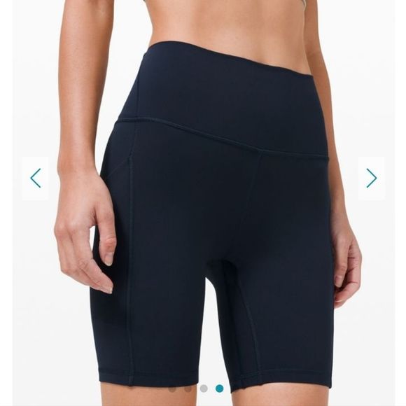 [SOLD] Lululemon Align High-Rise Short 8" Pockets True Navy sz 4 - Picture 1 of 8